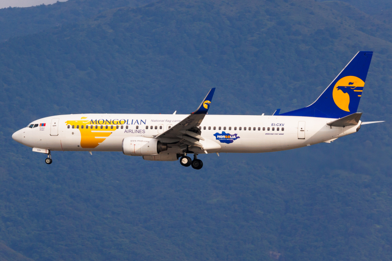 Photo of EI-CXV - MIAT Mongolian Airlines Boeing 737-800 at HKG on AeroXplorer Aviation Database