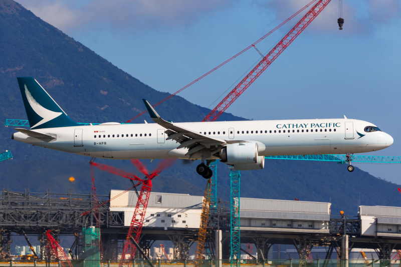 Photo of B-HPB - Cathay Pacific Airbus A321NEO at HKG on AeroXplorer Aviation Database