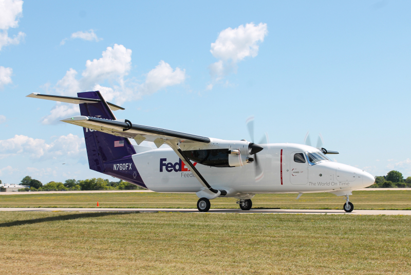 Photo of N760FX - FedEx Cessna 408 SkyCourier at OSH on AeroXplorer Aviation Database