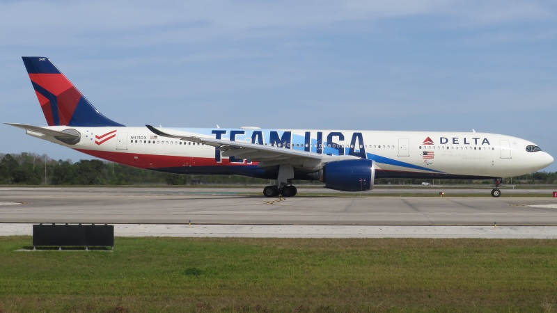 Photo of N411DX - Delta Airlines Airbus A330-900 at MCO on AeroXplorer Aviation Database