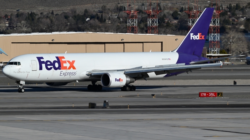 Photo of N114FE - FedEx Boeing 767-300F at RNO on AeroXplorer Aviation Database