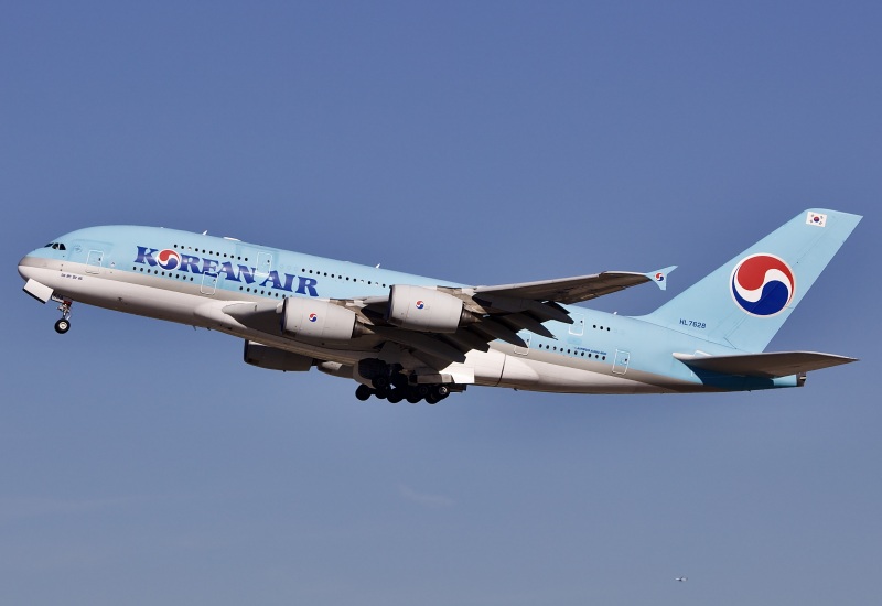 Photo of HL7628 - Korean Air Airbus A380-800 at LAX on AeroXplorer Aviation Database
