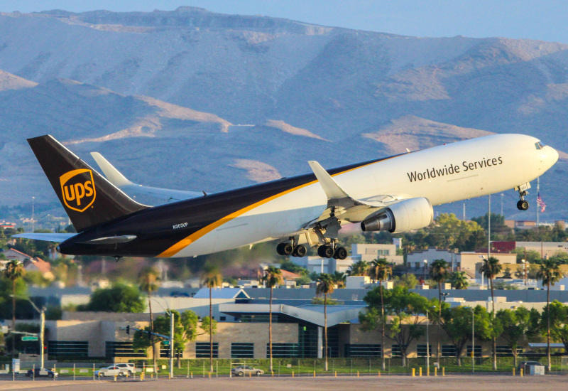 Photo of N303UP - United Parcel Service Boeing 767-300F at LAS on AeroXplorer Aviation Database