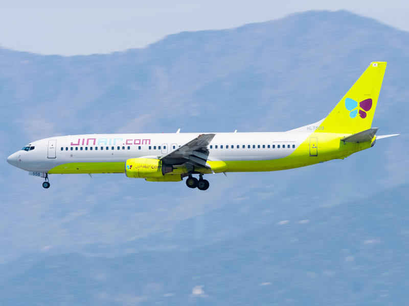 Photo of HL7558 - Jin Air Boeing 737-800 at PUS on AeroXplorer Aviation Database