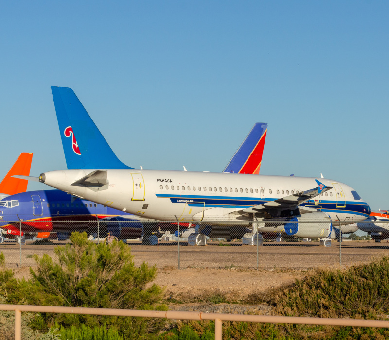 Photo of N884UA - China Southern Airlines Airbus A319 at GYR on AeroXplorer Aviation Database