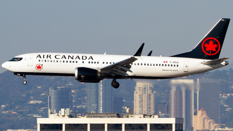 Photo of C-GELQ - Air Canada Boeing 737 MAX 8 at LAX on AeroXplorer Aviation Database