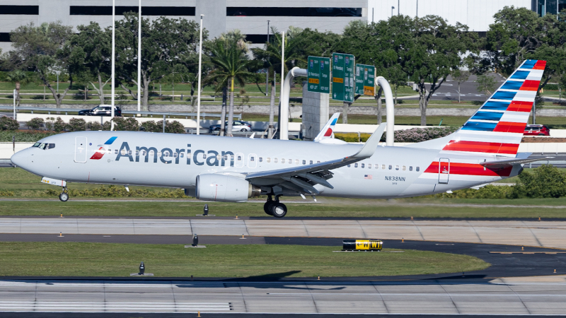 Photo of N838NN - American Airlines Boeing 737-800 at TPA on AeroXplorer Aviation Database