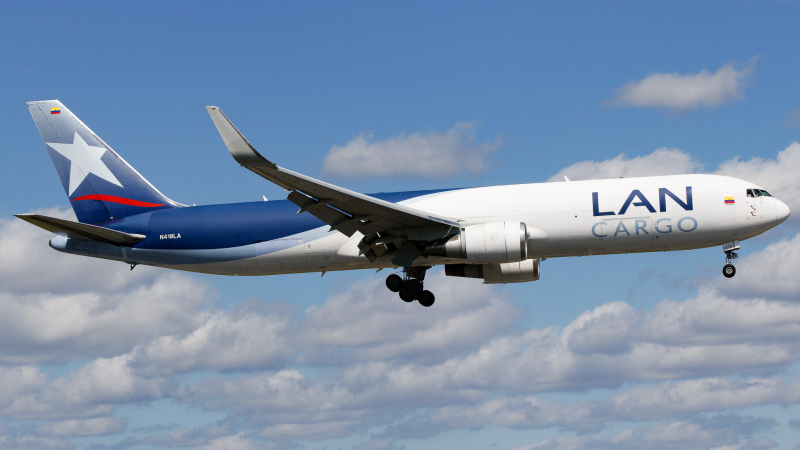 Photo of N418LA - LAN Cargo  Boeing 767-300F at MIA on AeroXplorer Aviation Database