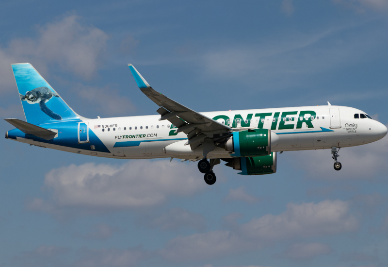 Photo of N368FR  - Frontier Airlines Airbus A320NEO at MIA on AeroXplorer Aviation Database