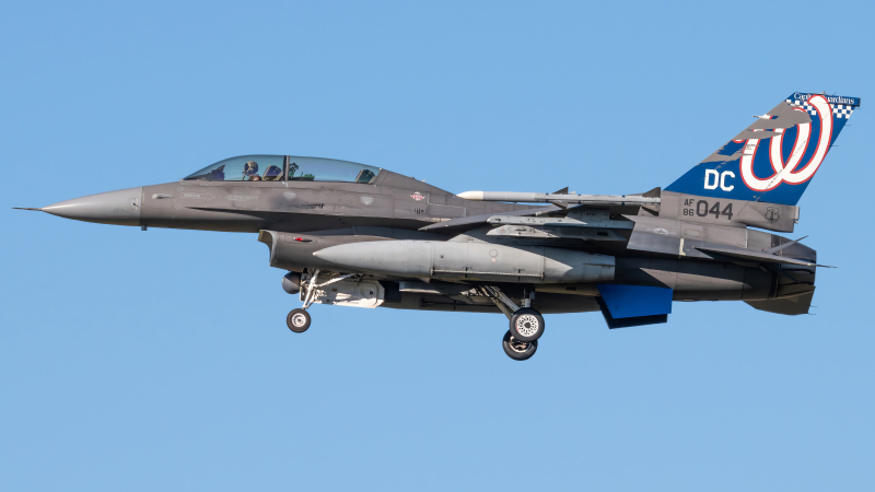 Photo of 86-0044 - USAF - United States Air Force General Dynamics F-16 Fighting Falcon at ADW on AeroXplorer Aviation Database