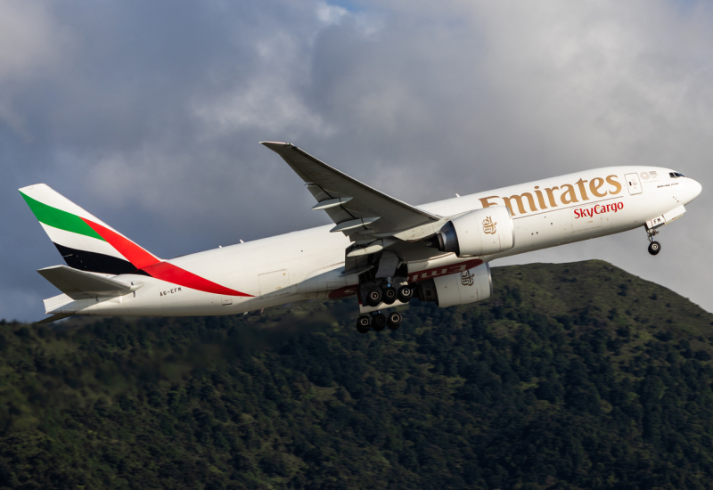 Photo of A6-EFM - Emirates SkyCargo Boeing 777F at HKG on AeroXplorer Aviation Database