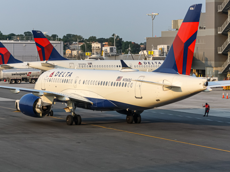 Photo of N136DQ - Delta Airlines Airbus A220-100 at LGA on AeroXplorer Aviation Database