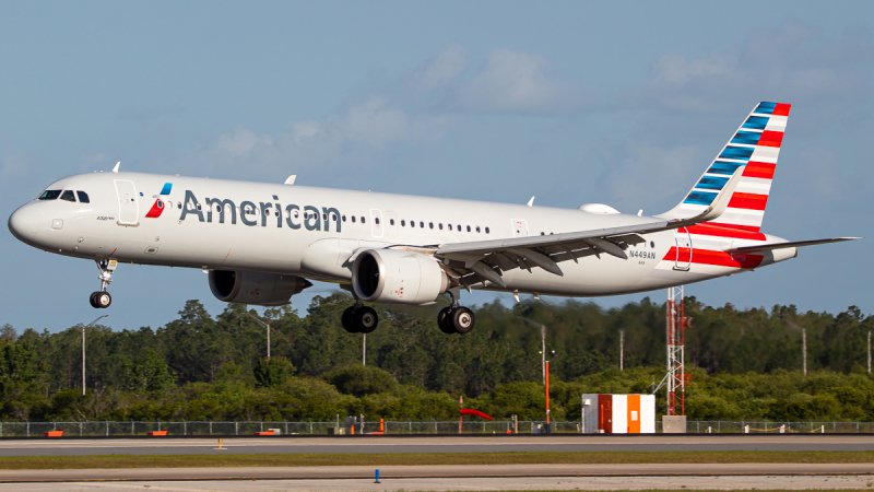 Photo of N449AN - American Airlines Airbus A321NEO at MCO on AeroXplorer Aviation Database