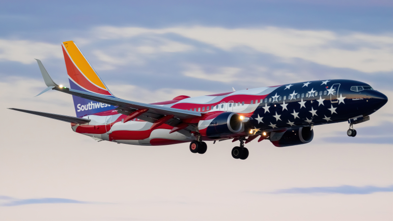 Photo of N500WR - Southwest Airlines Boeing 737-800 at LAS on AeroXplorer Aviation Database