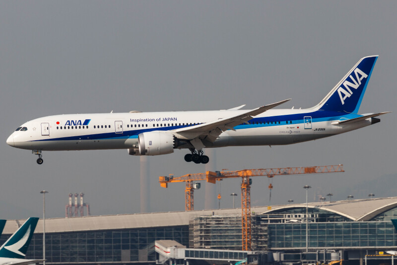 Photo of JA896A - All Nippon Airways Boeing 787-9 at HKG on AeroXplorer Aviation Database