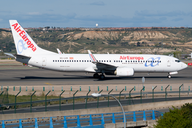 Photo of EC-LVR - Air Europa Boeing 737-800 at MAD on AeroXplorer Aviation Database