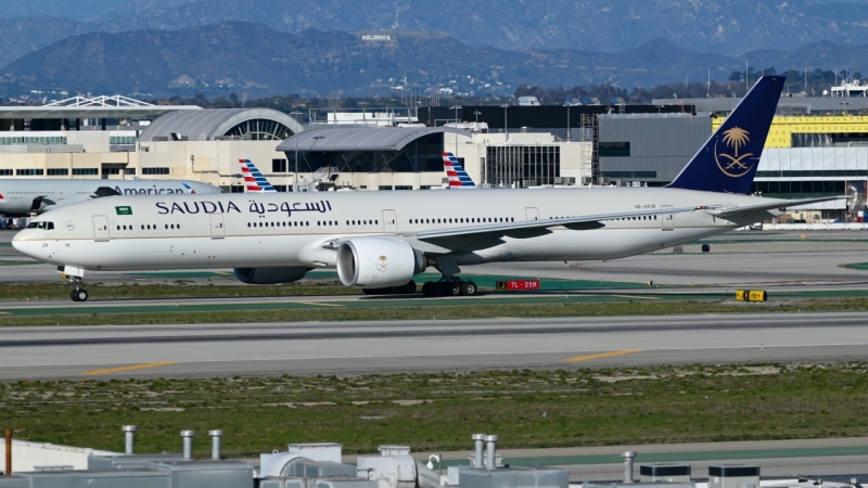 Photo of HZ-AK39 - Saudia Boeing 777-300ER at LAX on AeroXplorer Aviation Database