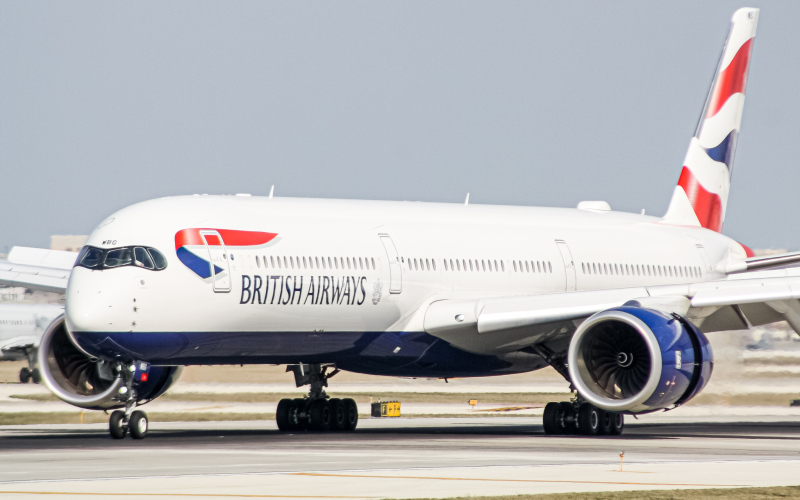 Photo of G-XWBG - British Airways Airbus A350-1000 at ORD on AeroXplorer Aviation Database