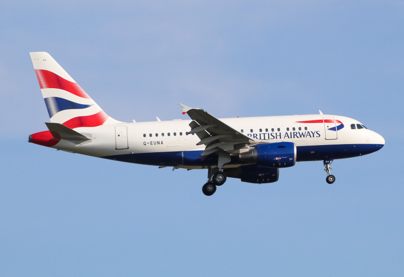 Photo of G-EUNA - British Airways Airbus A318 at JFK on AeroXplorer Aviation Database