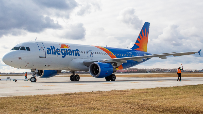 Photo of N277NV - Allegiant Air Airbus A320 at GFK on AeroXplorer Aviation Database