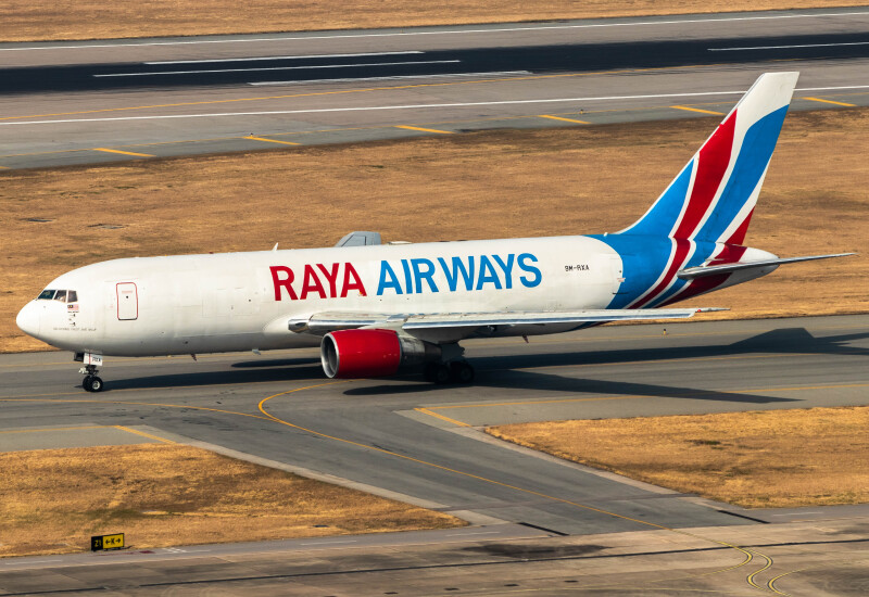 Photo of 9M-RXA - Raya Airways Boeing 767-300F at HKG on AeroXplorer Aviation Database