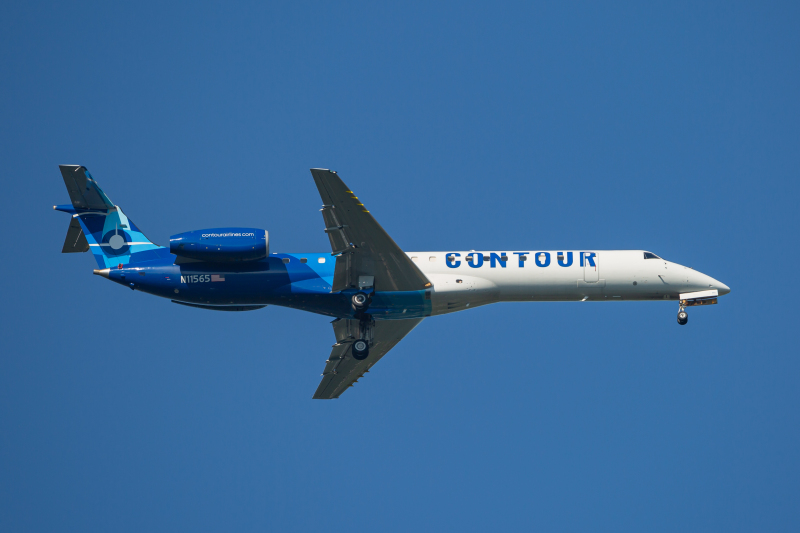 Photo of N11565 - Contour Airlines Embraer ERJ145 at BWI on AeroXplorer Aviation Database