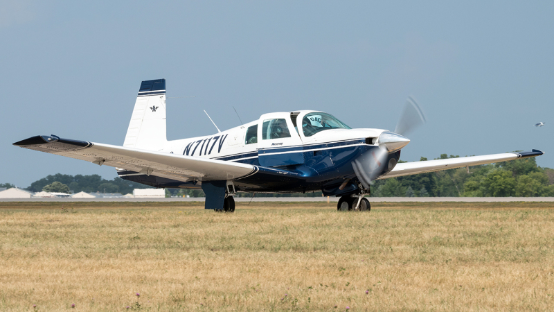 Photo of N7117V - PRIVATE Mooney M20 at OSH on AeroXplorer Aviation Database