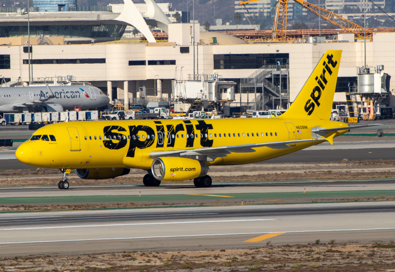Photo of N608NK - Spirit Airlines Airbus A320 at LAX on AeroXplorer Aviation Database