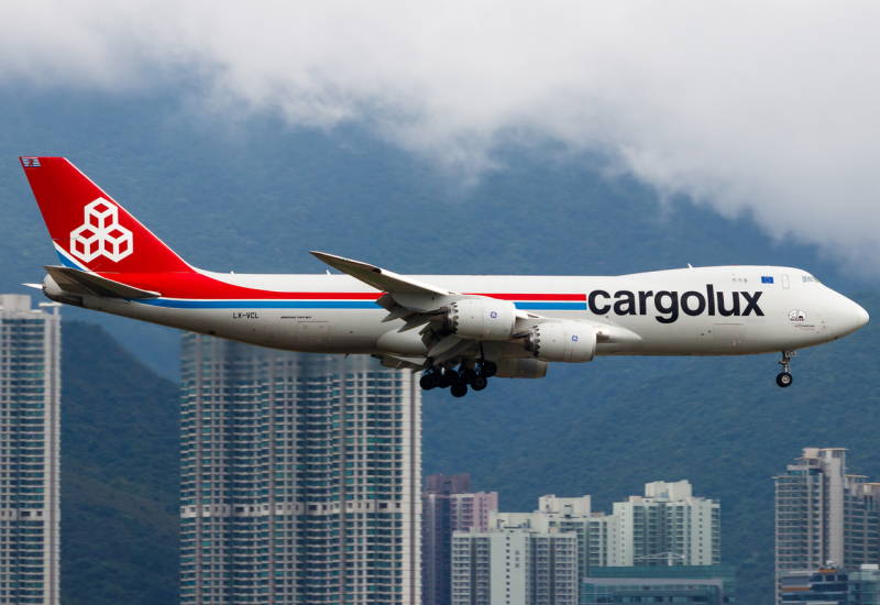 Photo of LX-VCL - CargoLux Boeing 747-8F at HKG on AeroXplorer Aviation Database