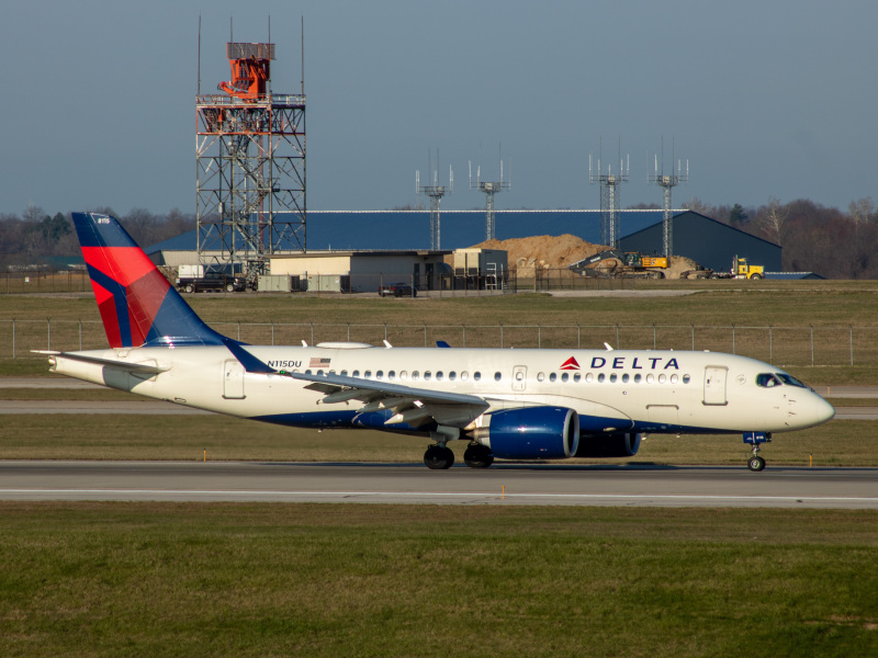 Photo of N115DU - Delta Airlines Airbus A220-100 at CVG on AeroXplorer Aviation Database