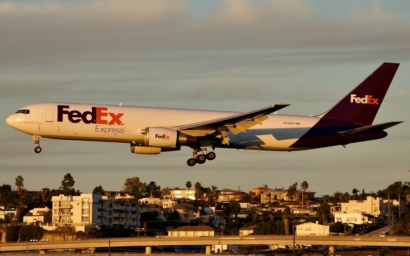Photo of N156FE - FedEx Boeing 767-300F at SAN on AeroXplorer Aviation Database