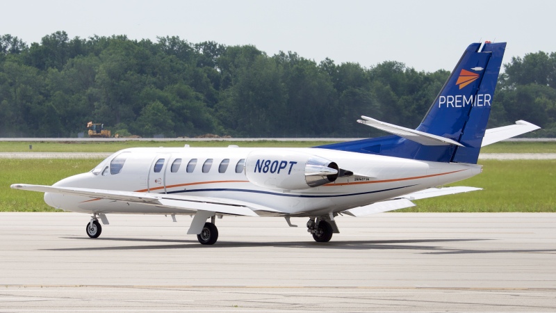 Photo of N80PT - PRIVATE Cessna 550 Citation Bravo at LCK on AeroXplorer Aviation Database