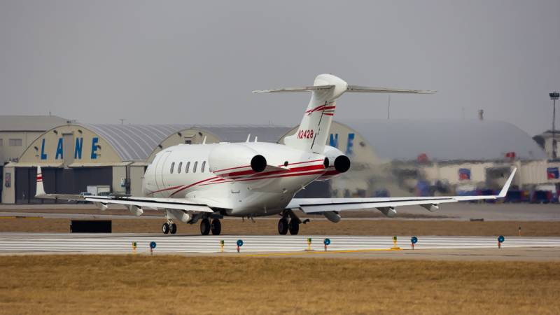 Photo of N2428 - PRIVATE Bombardier Challenger 300 at CMH on AeroXplorer Aviation Database