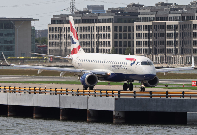 Photo of G-LCYW - BA CityFlyer Embraer E190 at LCY on AeroXplorer Aviation Database