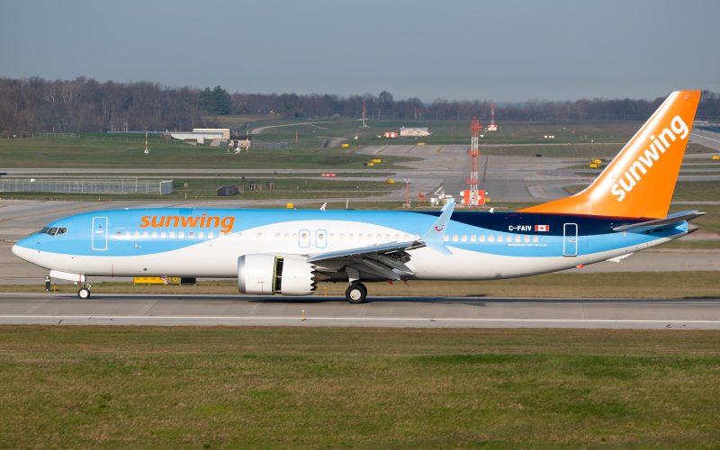 Photo of C-FAIV - Sunwing Airlines Boeing 737 MAX 8 at CVG on AeroXplorer Aviation Database
