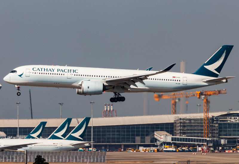 Photo of B-LRG - Cathay Pacific Airbus A350-900 at HKG on AeroXplorer Aviation Database