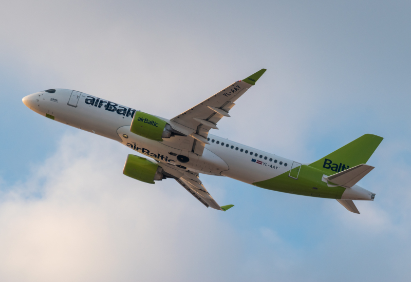 Photo of YL-AAY - Air Baltic Airbus A220-300 at TLV on AeroXplorer Aviation Database
