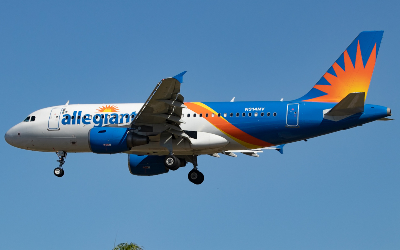 Photo of N314NV - Allegiant Air Airbus A319 at PIE on AeroXplorer Aviation Database
