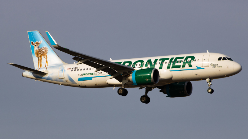 Photo of N348FR - Frontier Airlines Airbus A320NEO at KBIS on AeroXplorer Aviation Database