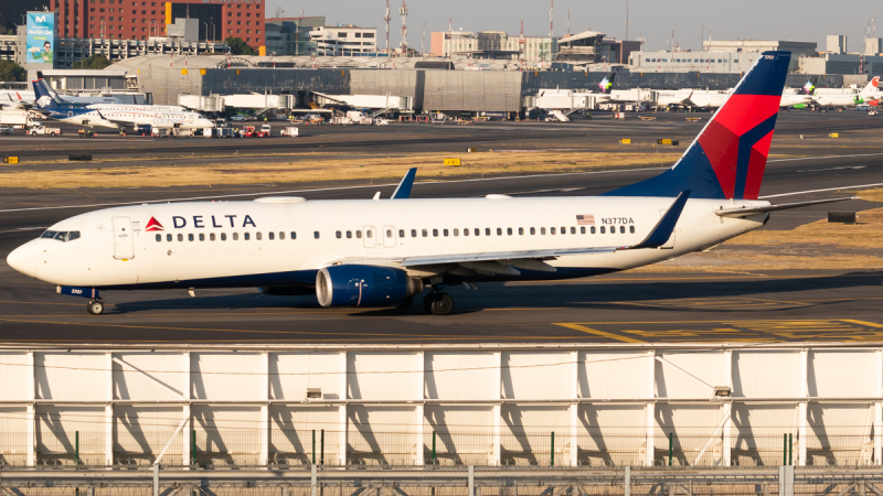 Photo of N377DA - Delta Airlines Boeing 737-800 at MEX on AeroXplorer Aviation Database
