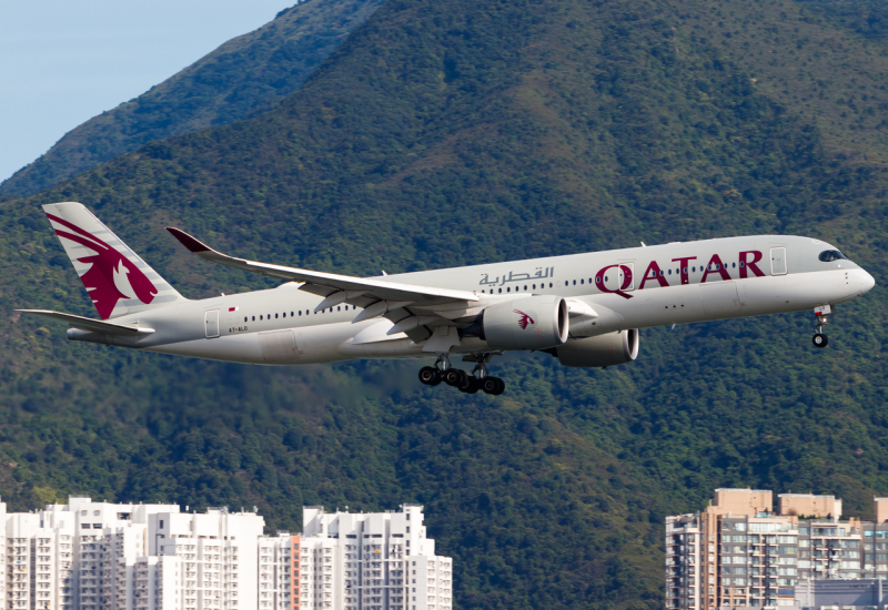 Photo of A7-ALO - Qatar Airways Airbus A350-900 at HKG on AeroXplorer Aviation Database