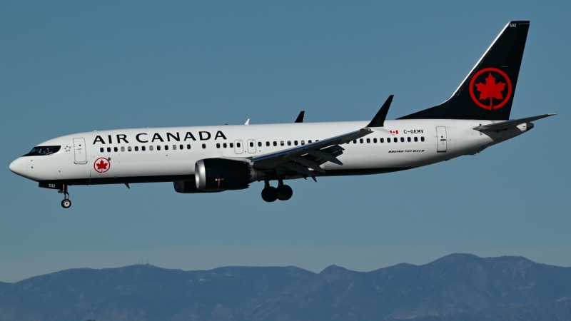 Photo of C-GEMV - Air Canada Boeing 737 MAX 8 at LAX on AeroXplorer Aviation Database