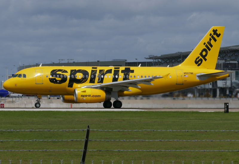 Photo of N507NK - Spirit Airlines Airbus A319 at AUS on AeroXplorer Aviation Database