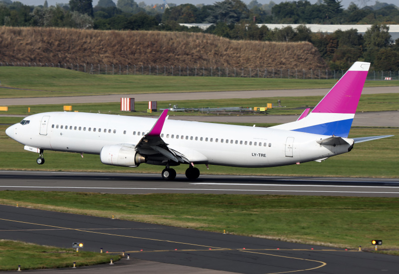 Photo of LY-TRE - GetJet Airlines Boeing 737-800 at BHX on AeroXplorer Aviation Database