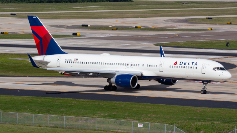 Photo of N686DA - Delta Airlines Boeing 757-200 at TPA on AeroXplorer Aviation Database