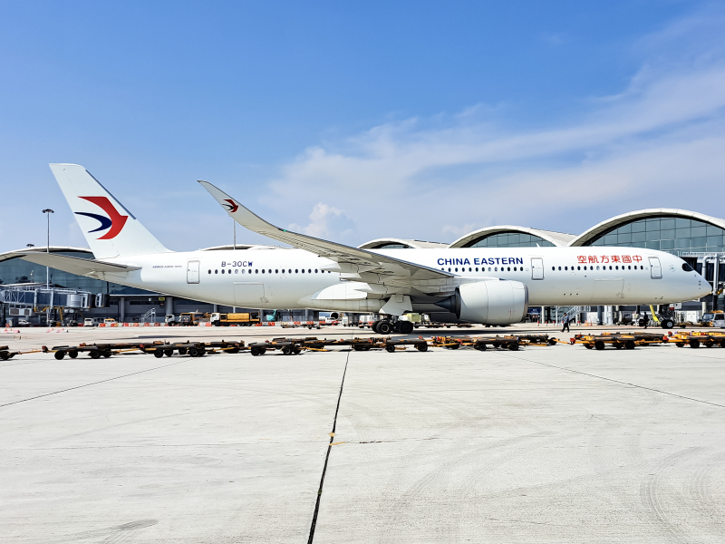 Photo of B-30CW - China Eastern Airlines Airbus A350-900 at HKG on AeroXplorer Aviation Database