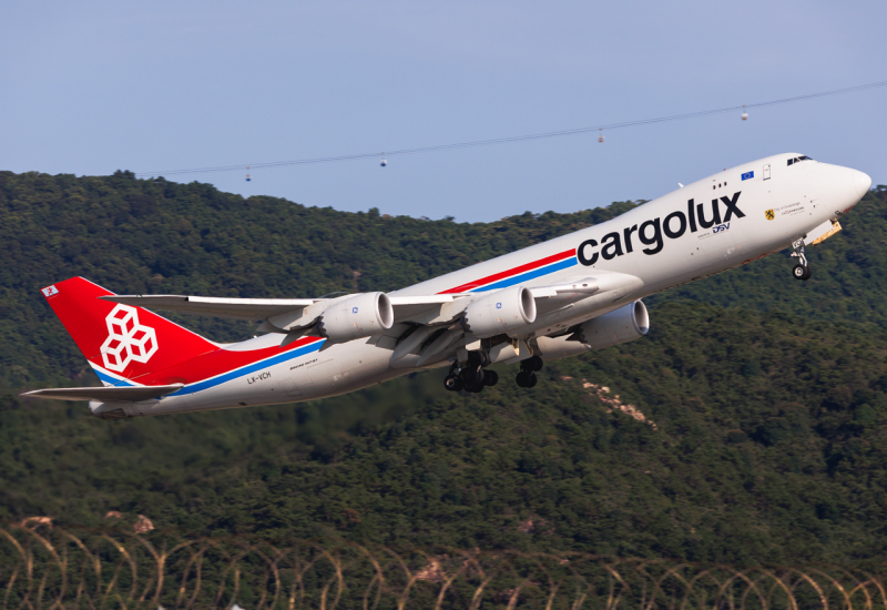 Photo of LX-VCH - CargoLux Boeing 747-8F at HKG on AeroXplorer Aviation Database