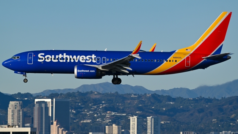 Photo of N8800L - Southwest Airlines Boeing 737 MAX 8 at LAX on AeroXplorer Aviation Database