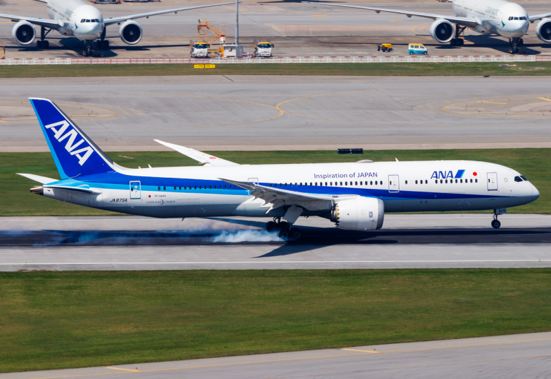 Photo of JA875A - All Nippon Airways Boeing 787-9 at HKG on AeroXplorer Aviation Database