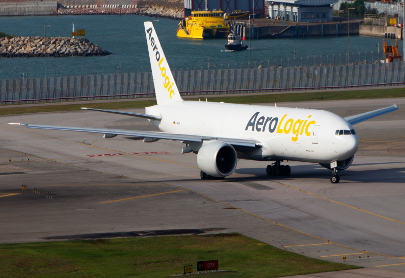 Photo of D-AALK - Aerologic Cargo Boeing 777-F at HKG on AeroXplorer Aviation Database